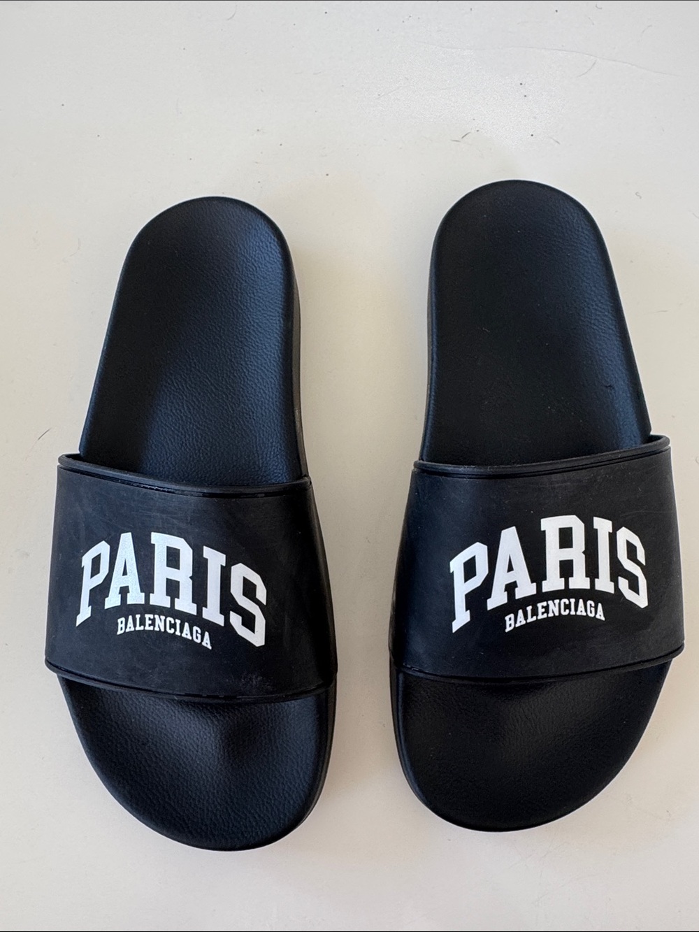 Balenciaga Black Pool Slide - size 39